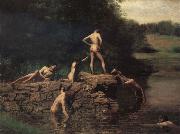 Thomas Eakins The Swiming Hole France oil painting artist